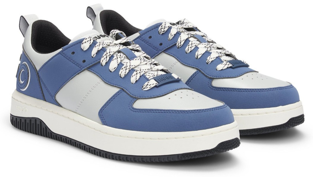 HUGO BOSS KILIAN TENNIS Nanu Men's LOW-TOP SNEAKERS Open Blue Size 10 M